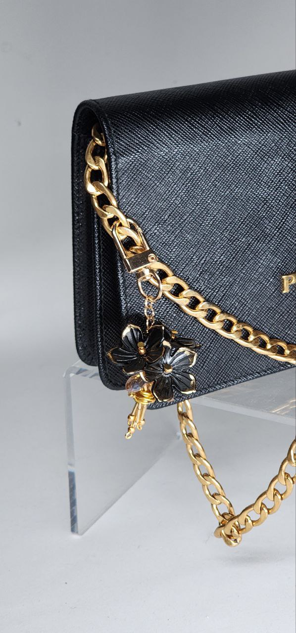 Midnight Blossom Bag Charm