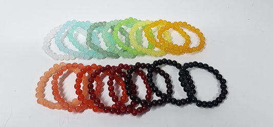 Solid Glass Bead Bracelet