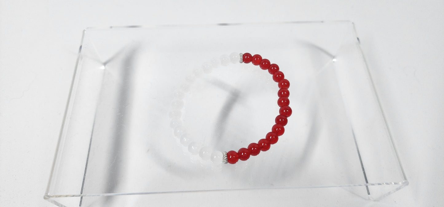 Two-Tone Glass Bead Bracelets