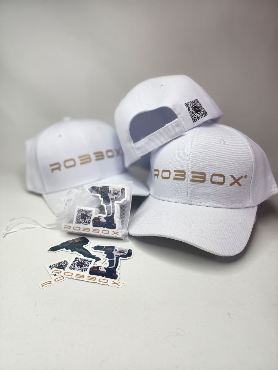 Custom order, baseball caps and stickers