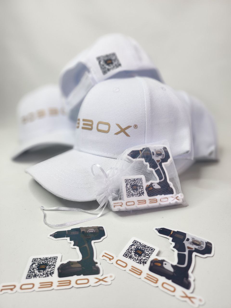 Custom order, baseball caps and stickers