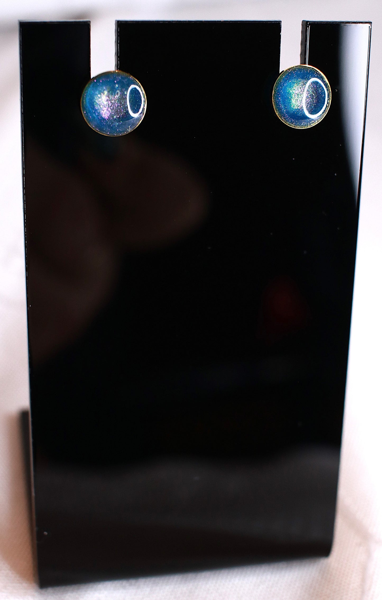 Stud earring - candy blue