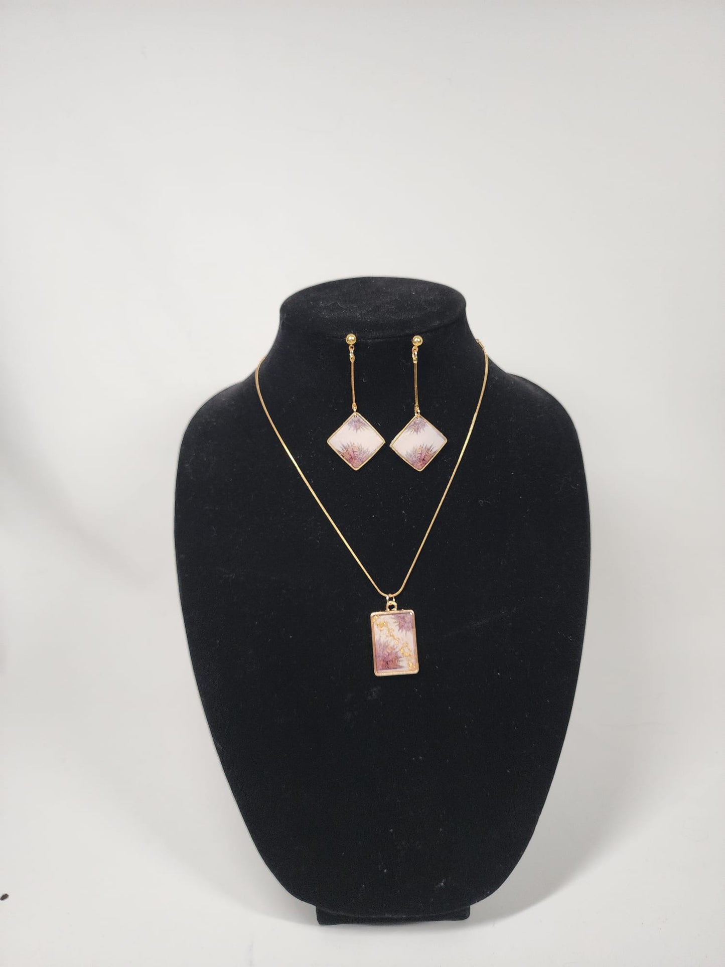 Pendant with matching earrings