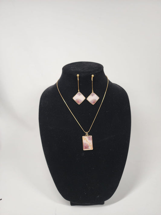 Pendant with matching earrings