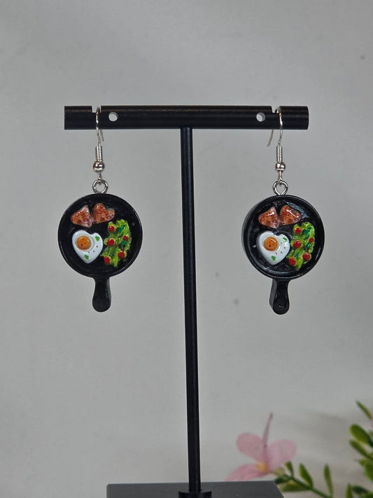 Made With Love Skillet Drop Earrings