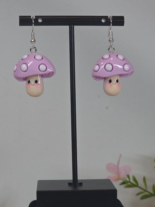 Mushroom earrings