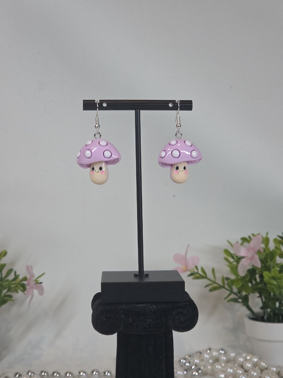 Mushroom earrings
