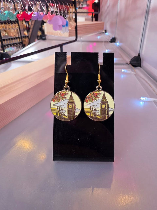 City in Bloom Drop Earrings