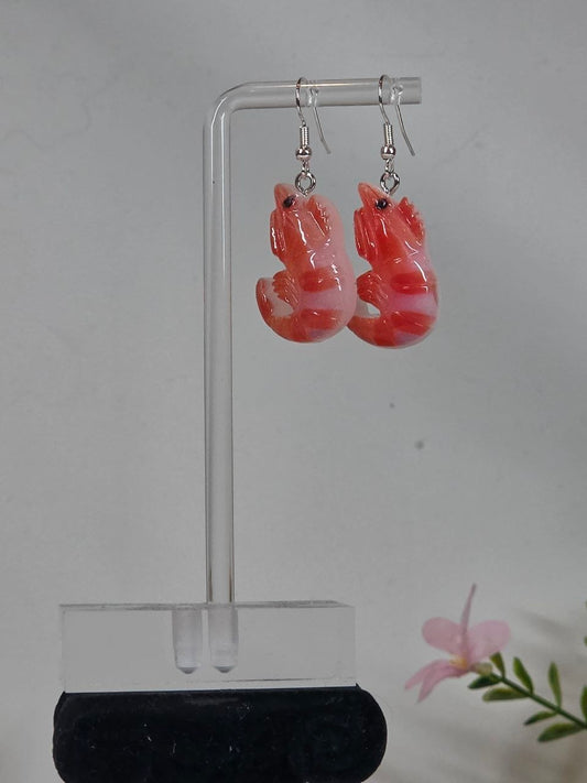 Whole Prawn Drop Earrings